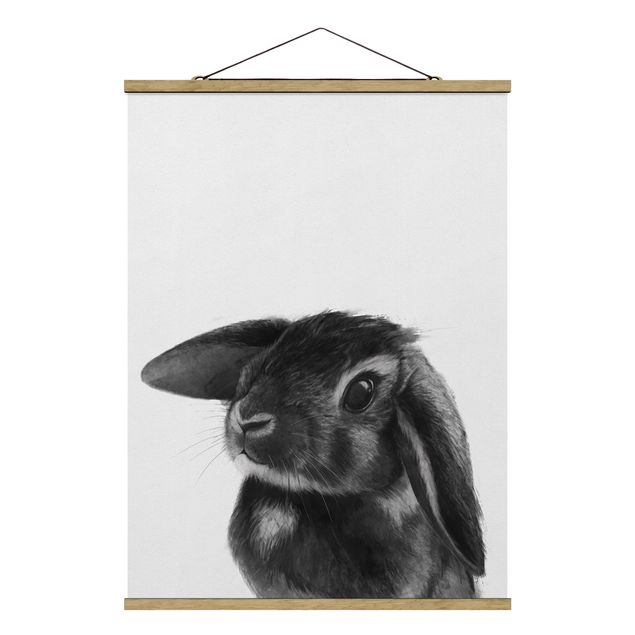 Cuadros de animales Illustration Rabbit Black And White Drawing