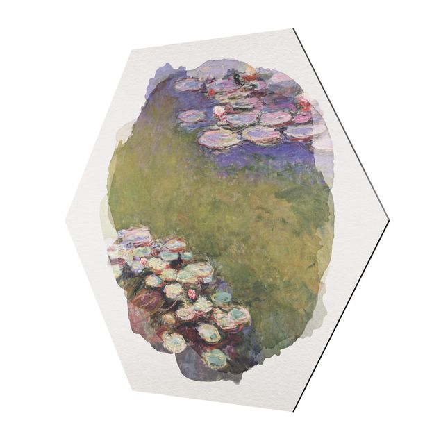 Cuadros de plantas WaterColours - Claude Monet - Water Lilies