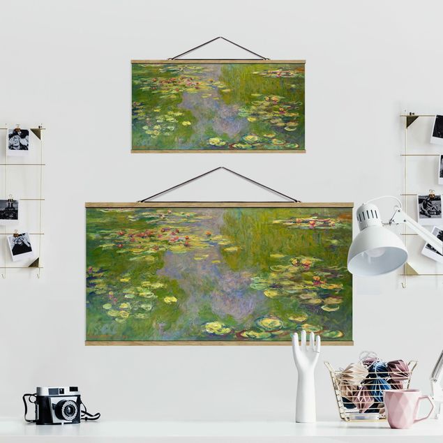 Cuadros de flores Claude Monet - Green Waterlilies