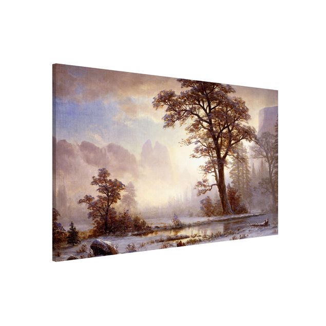Estilo artístico Romanticismo Albert Bierstadt - Valley of the Yosemite, Snow Fall