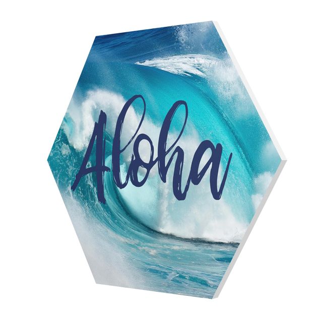 cuadro hexagonal Aloha
