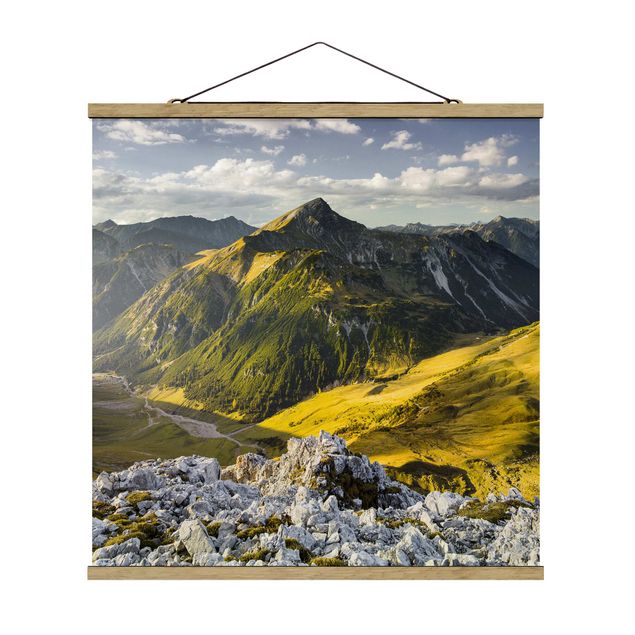Cuadros de naturaleza Mountains And Valley Of The Lechtal Alps In Tirol