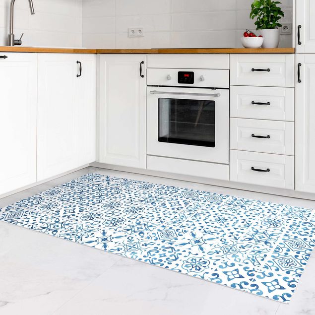 Decoración en la cocina Tile Pattern Blue White