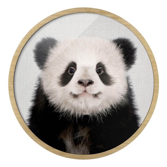 Cuadro redondo Baby Panda Prian