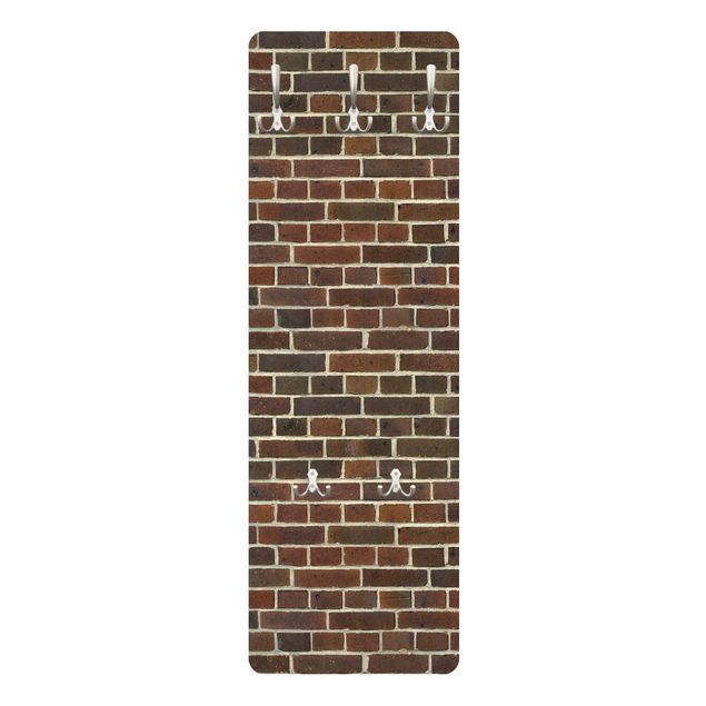 Percheros de pared rojos Brick Wall Reddish Brown