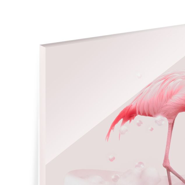 Tableros magnéticos de vidrio Bath Tub Flamingo