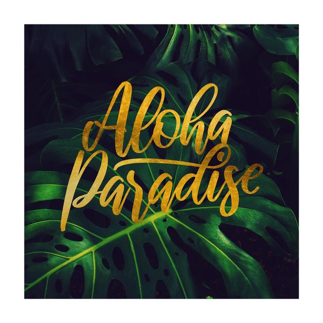 Alfombra dorado Jungle - Aloha Paradise