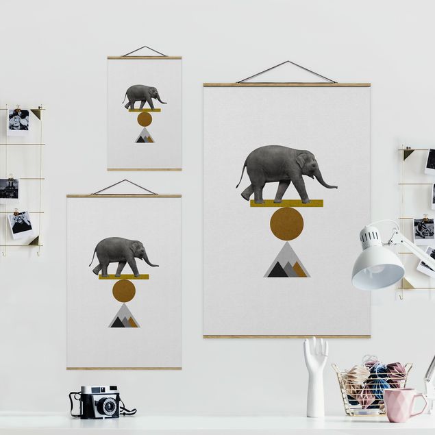 Cuadros decorativos Art Of Balance Elephant