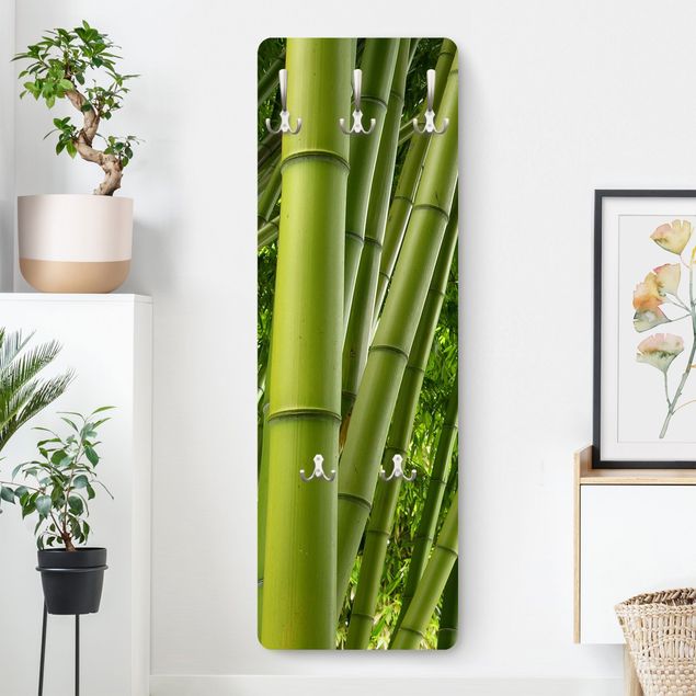 Percheros de pared de flores Bamboo Trees