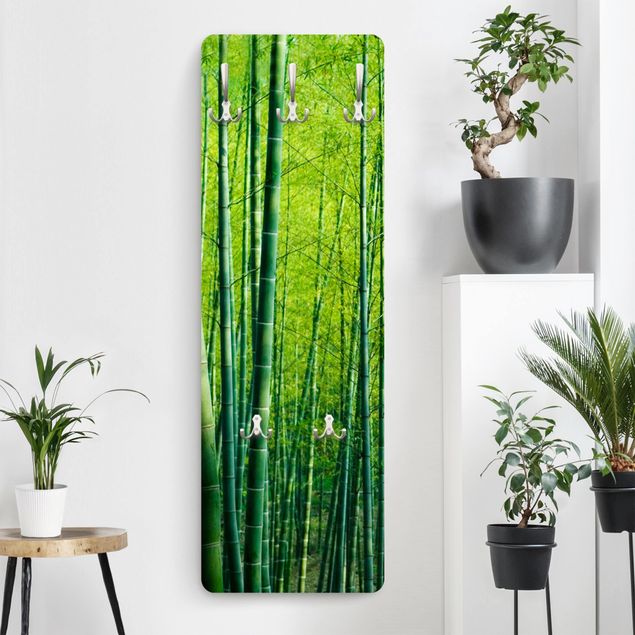 Percheros de pared de paisajes Bamboo Forest