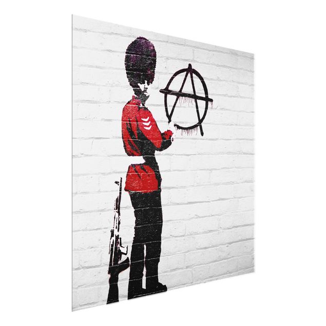 Cuadros en blanco y negro Anarchist Soldier - Brandalised ft. Graffiti by Banksy