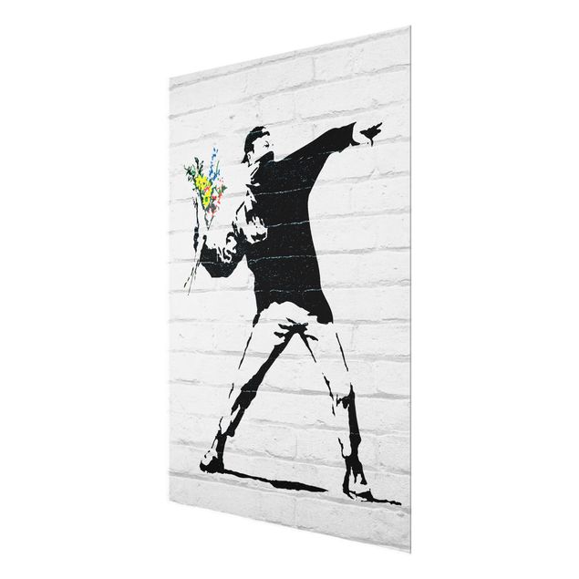 Tableros magnéticos de vidrio Flower Thrower - Brandalised ft. Graffiti by Banksy