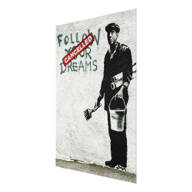 Tableros magnéticos de vidrio Follow Your Dreams - Brandalised ft. Graffiti by Banksy
