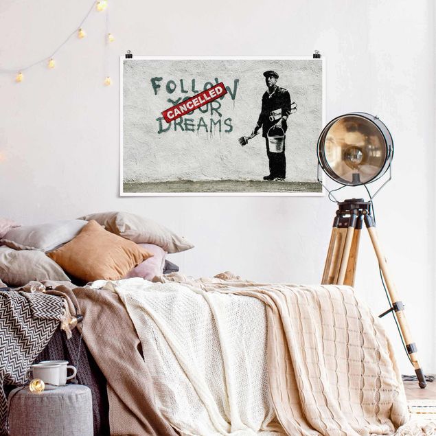 Cuadros decorativos modernos Follow Your Dreams - Brandalised ft. Graffiti by Banksy