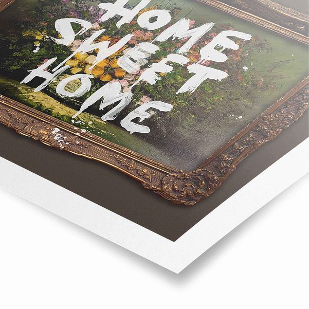 Pósters Home sweet home - Brandalised ft. Graffiti by Banksy