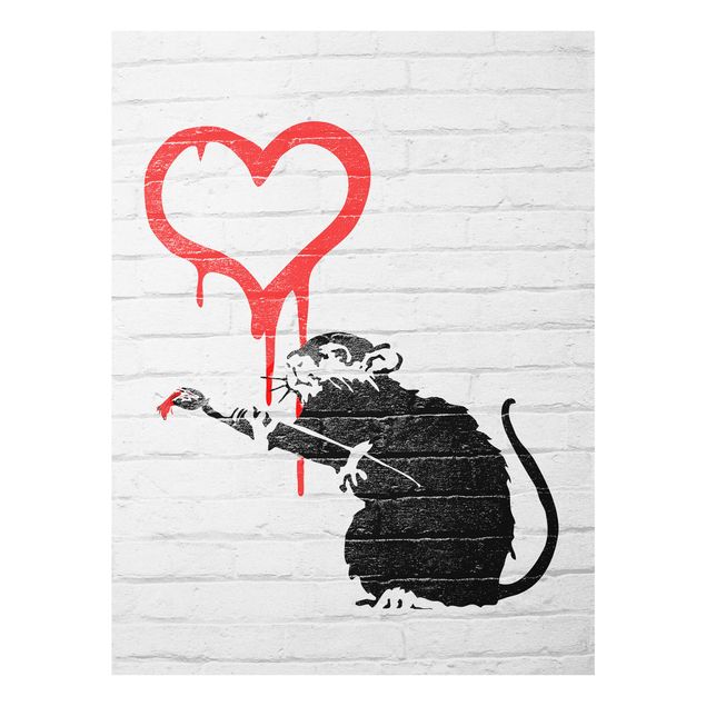 Cuadros decorativos Love Rat - Brandalised ft. Graffiti by Banksy