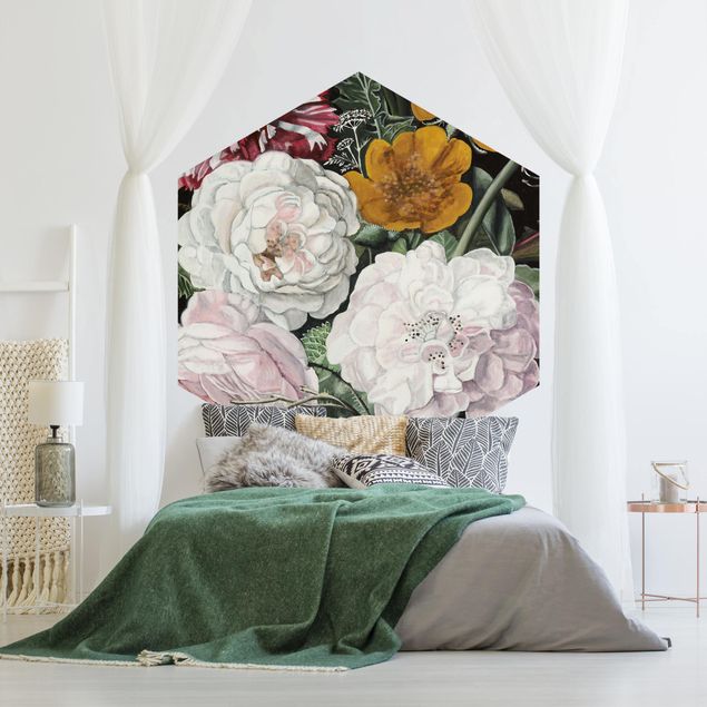 Papel pintado moderno Baroque Bouquet