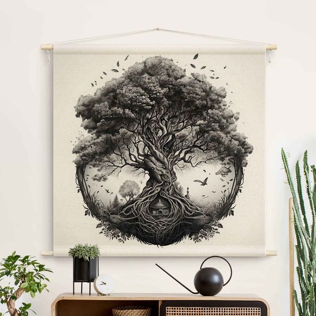 Tapices de pared modernos Tree Of Life Illustration
