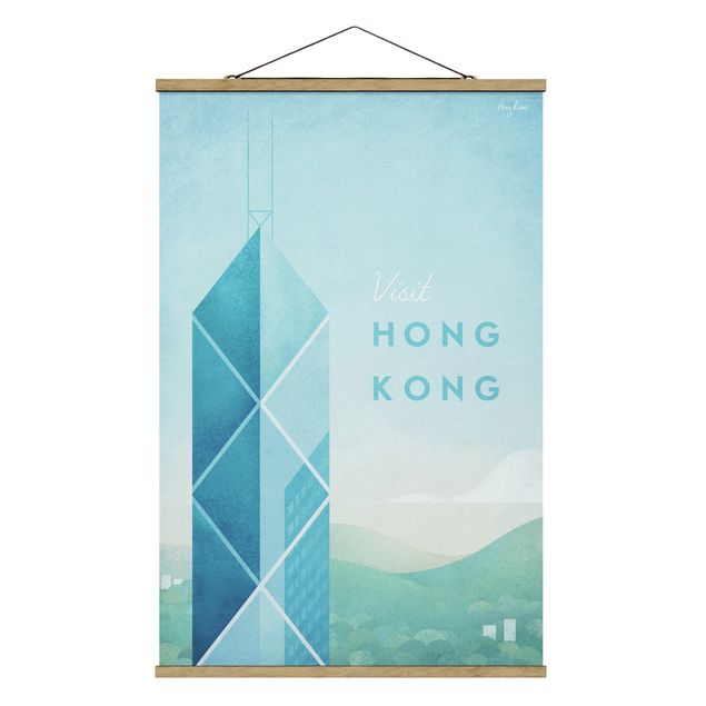 Cuadros famosos Travel Poster - Hong Kong