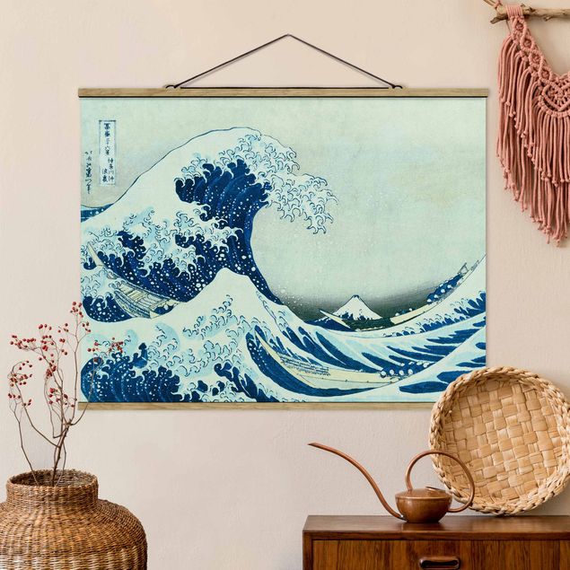 Decoración de cocinas Katsushika Hokusai - The Great Wave At Kanagawa