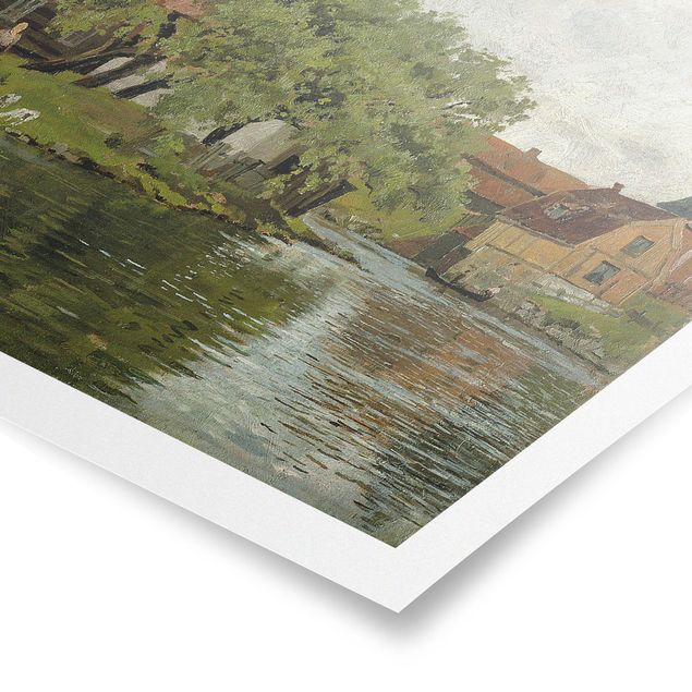 Estilos artísticos Edvard Munch - Scene On River Akerselven