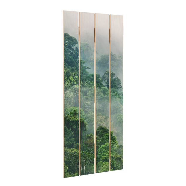 cuadros de madera decorativos Jungle In The Fog