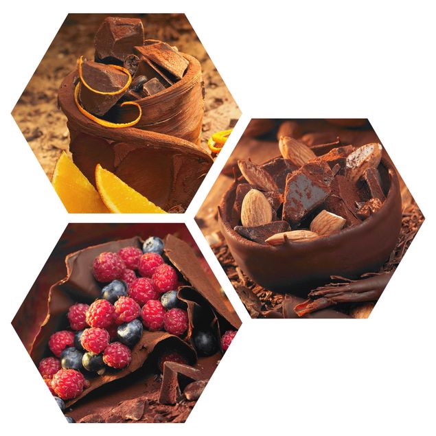 Cuadros decorativos modernos Chocolate With Fruit And Almonds