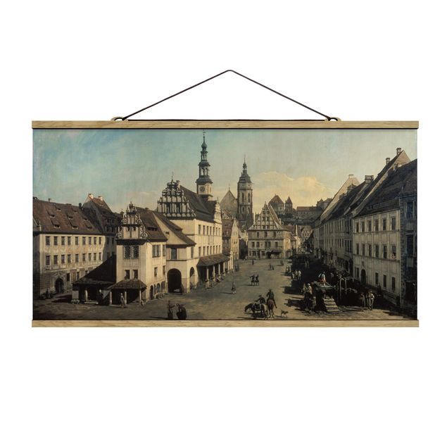 Estilo artístico Post Impresionismo Bernardo Bellotto - The Market Square In Pirna