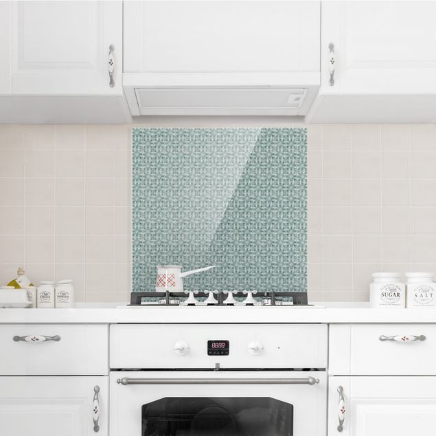 Panel antisalpicaduras cocina patrones Vintage Pattern Geometric Tiles