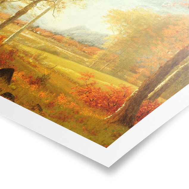 Estilos artísticos Albert Bierstadt - Autumn In Oneida County, New York