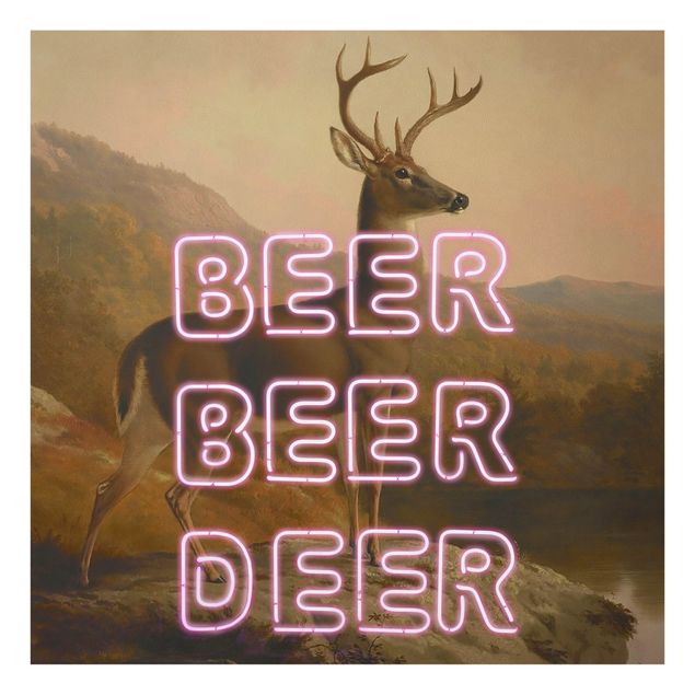 Cuadros marrón Beer Beer Deer