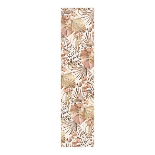 Paneles japoneses flores Abstract Graphics In Peach-Colour