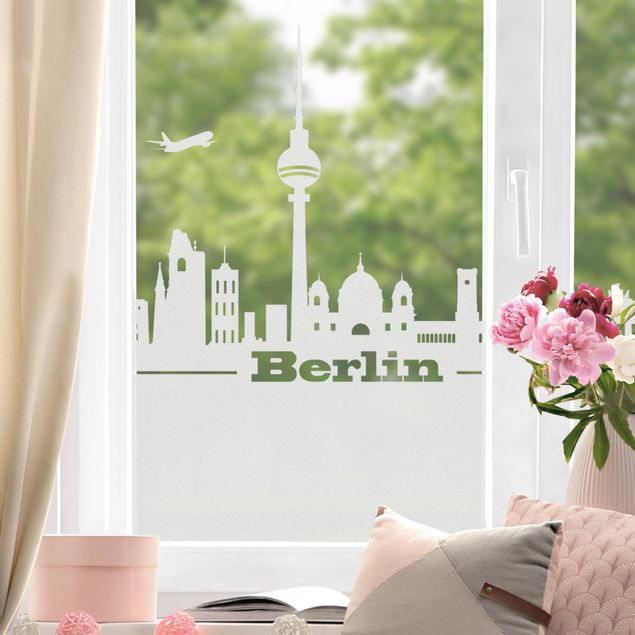 Láminas de vinilo Berlin Skyline border