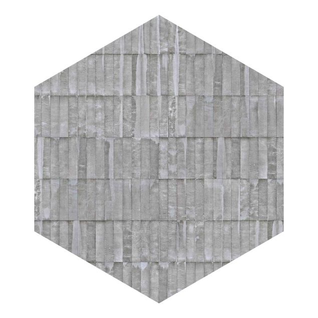 Papel pintado tonos grises Concrete Brick Wallpaper