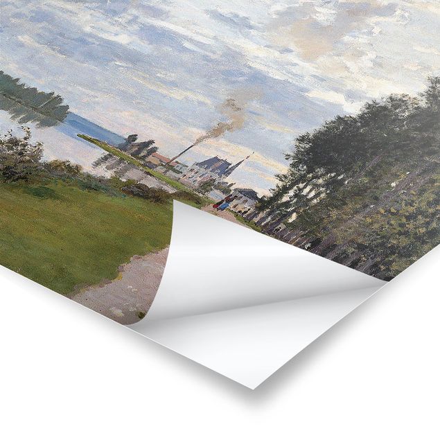 Póster de paisajes Claude Monet - The Waterfront At Argenteuil