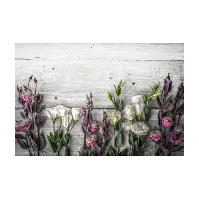 Alfombra jungla Tulip-Rose Shabby Wood Look