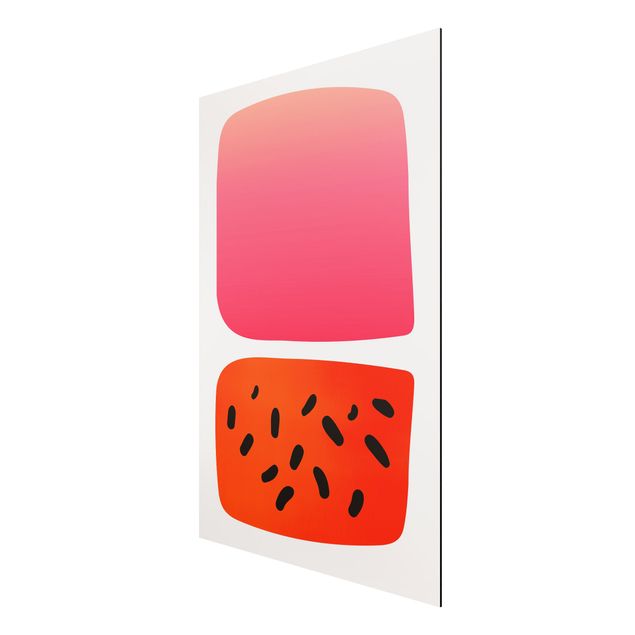Cuadros abstractos para salón Abstract Shapes - Melon And Pink