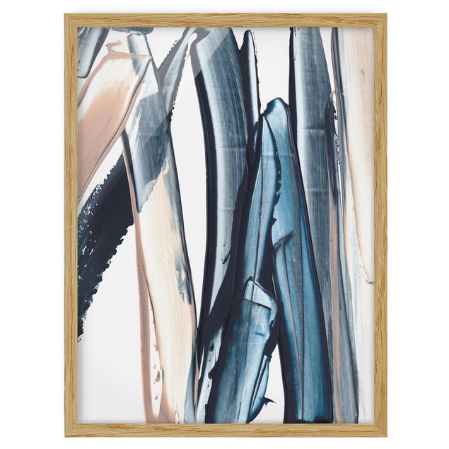 Cuadros abstractos Blue And Beige Stripes