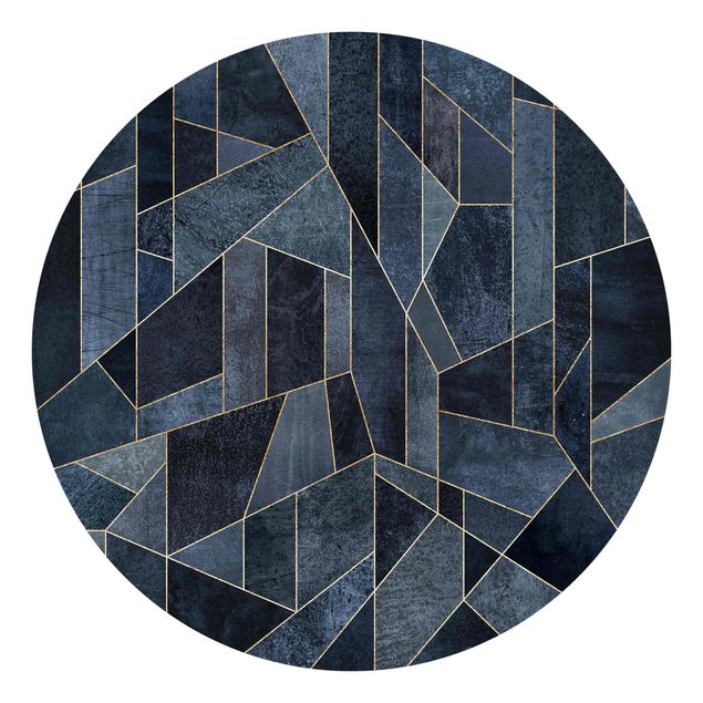 Papeles pintados modernos Blue Geometry Watercolour
