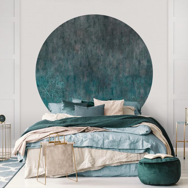 Papel pintado moderno Blue Coral Bed