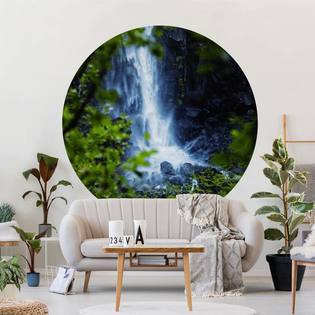Papel pintado paisajes naturales View Of Waterfall