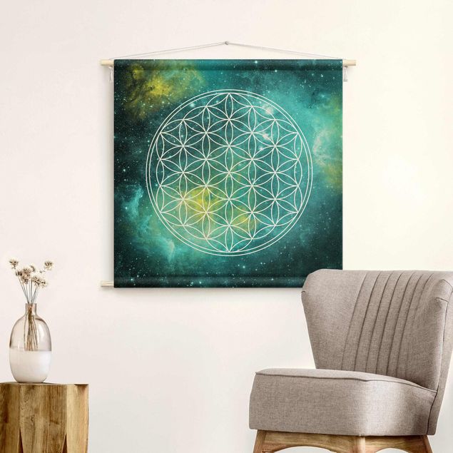 Tapices XXL Flower Of Life In Starlight