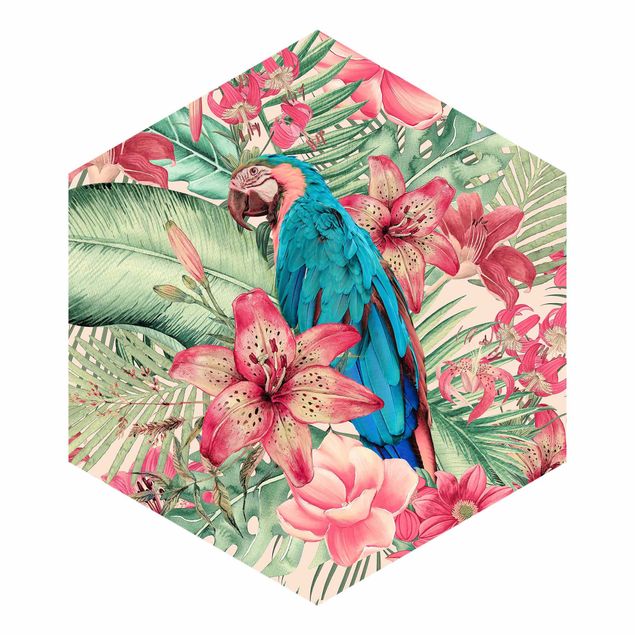 Cuadros Haase Floral Paradise Tropical Parrot