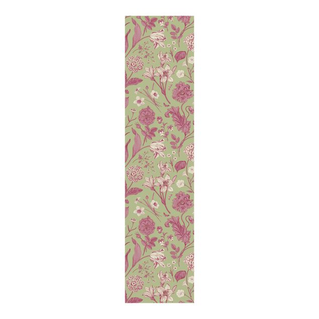Paneles japoneses flores Abstract Graphics In Peach-Colour