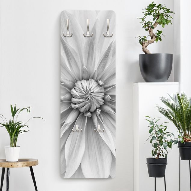 Percheros de pared de flores Botanical Blossom In White