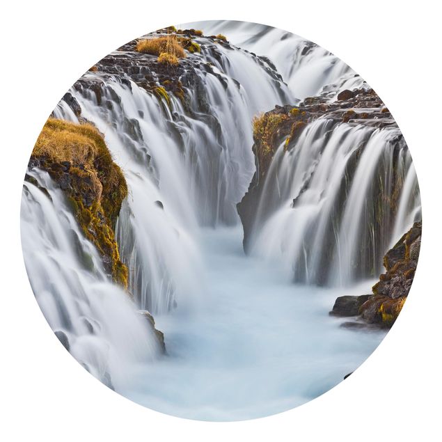 Papel pintado moderno Brúarfoss Waterfall In Iceland