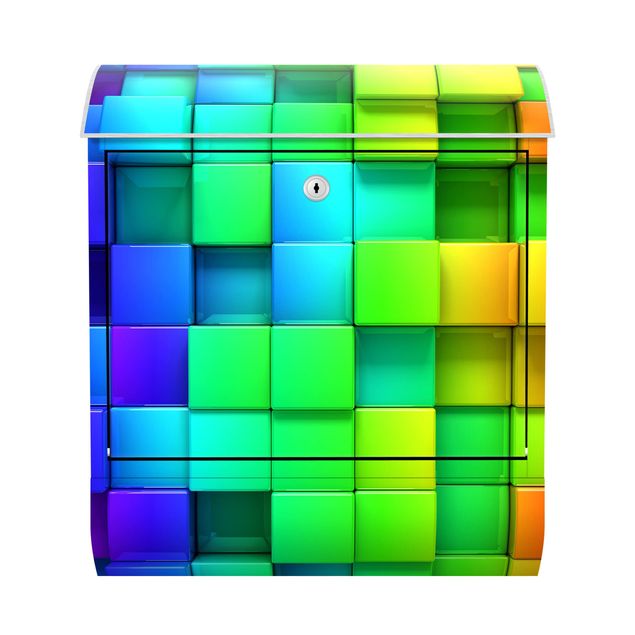Buzón exterior 3D Cubes