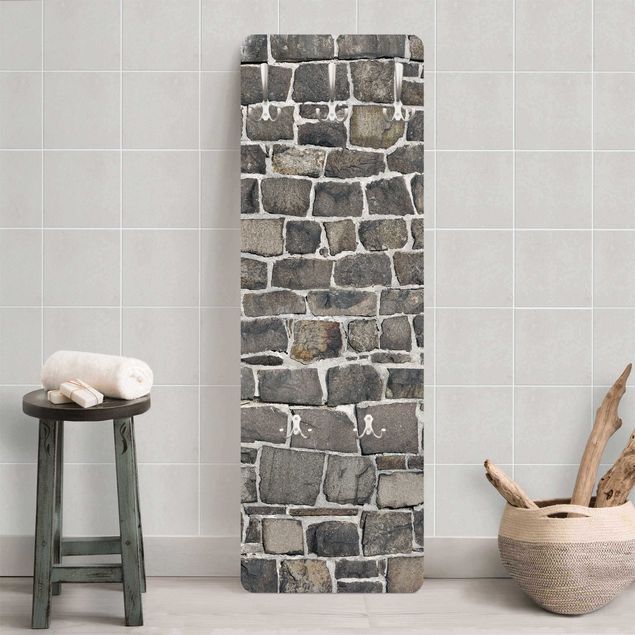 Percheros de pared de patrones Quarry Stone Wallpaper Natural Stone Wall