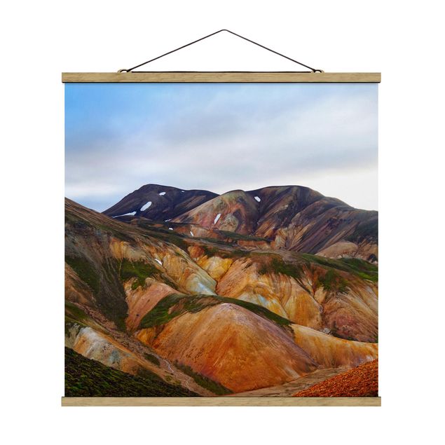 Cuadros naturaleza Colourful Mountains In Iceland