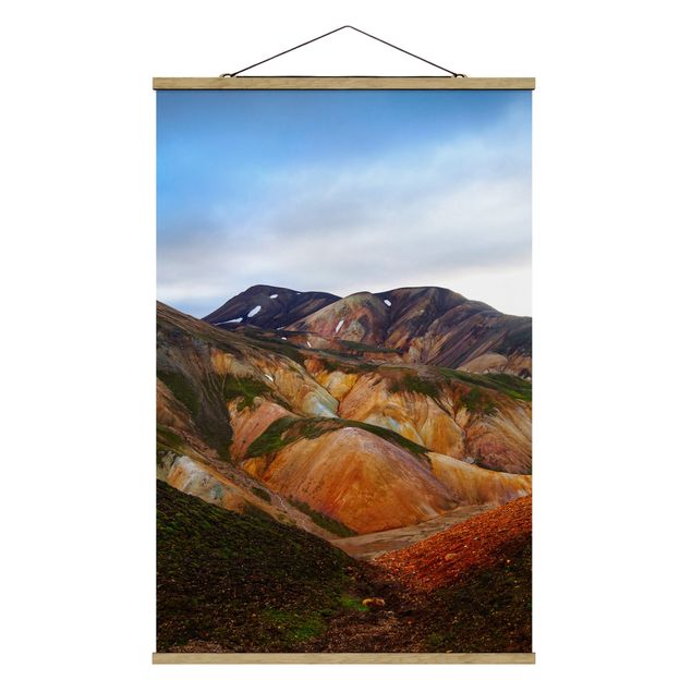 Cuadros paisajes naturaleza Colourful Mountains In Iceland
